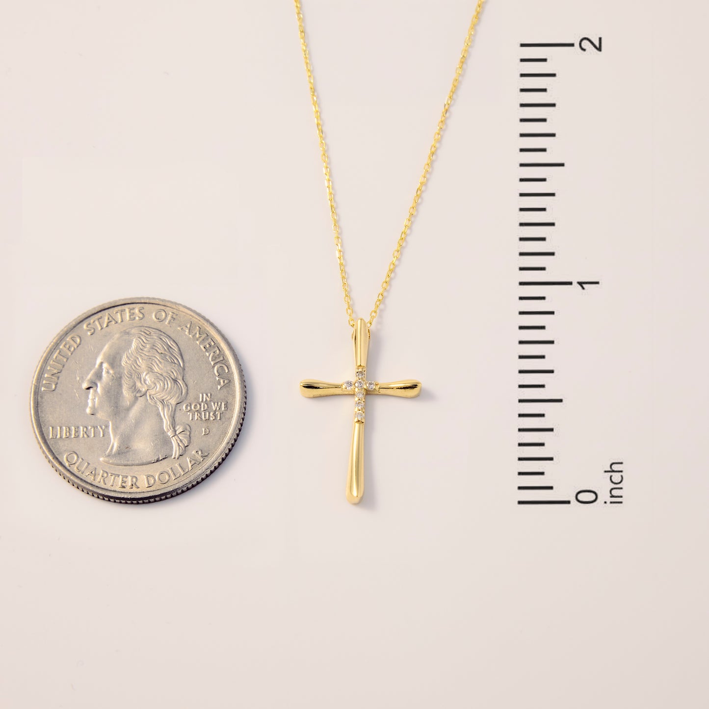 Diamond Bold Cross Necklace