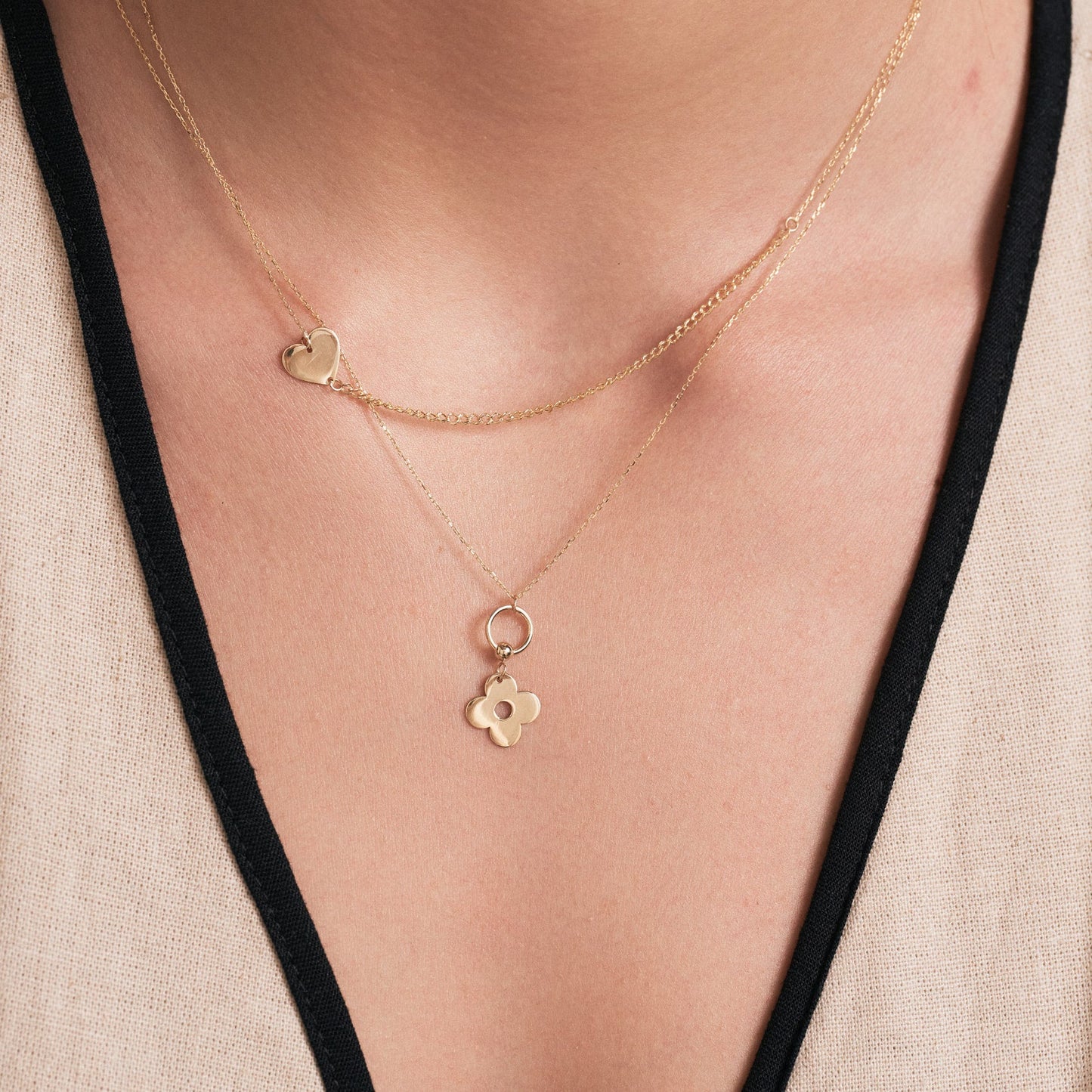 Dainty Sideway Heart Necklace