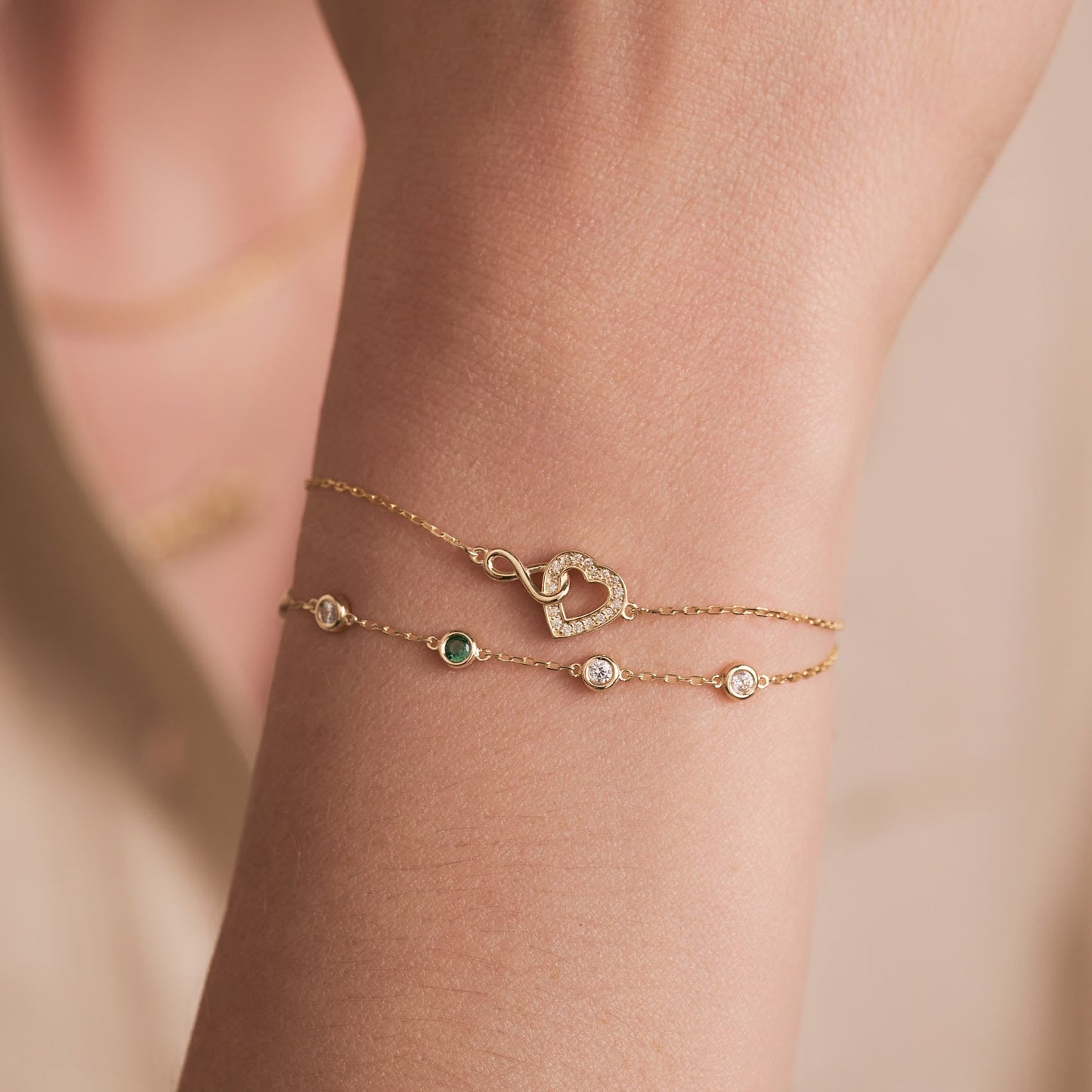 Infinity and Heart Bracelet
