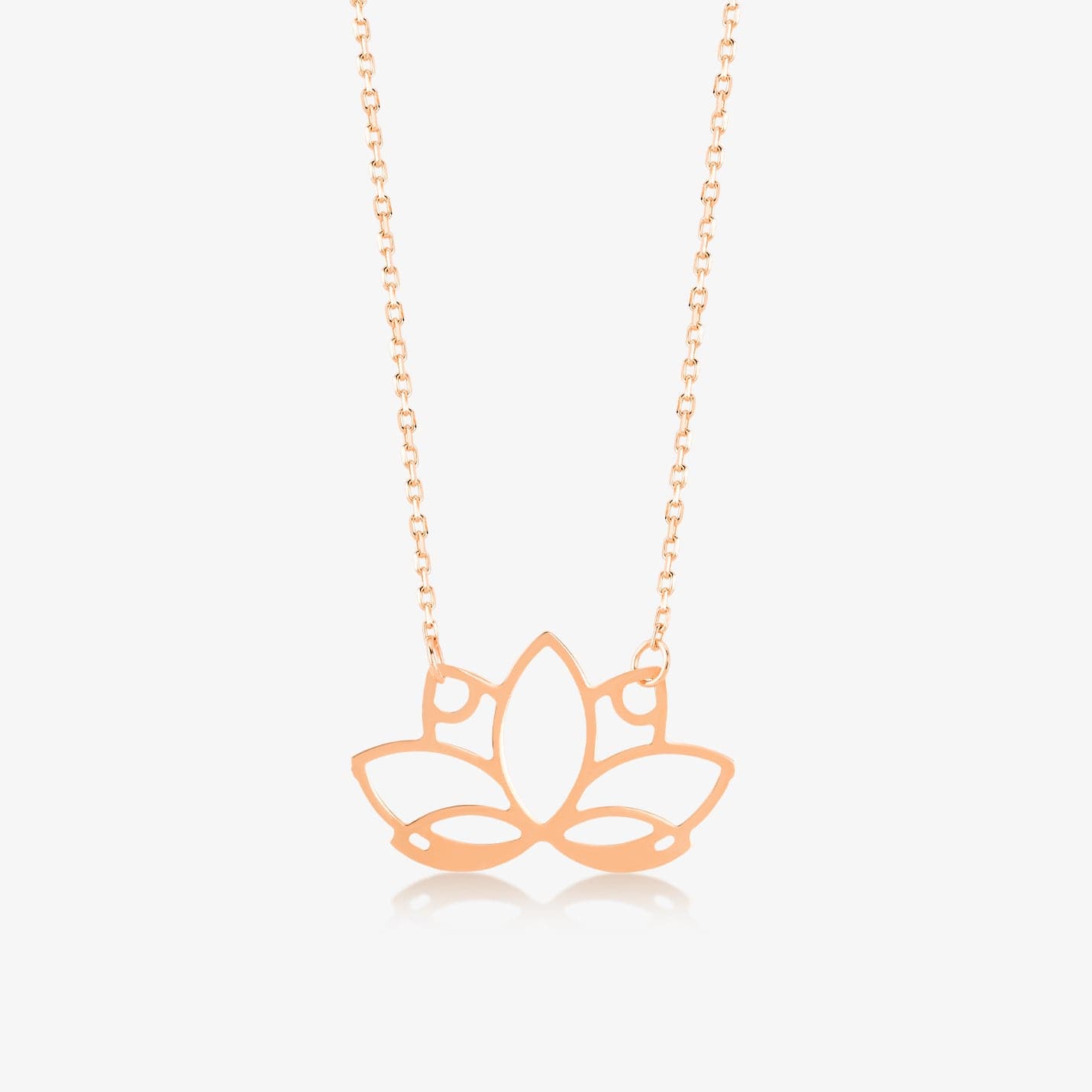 Lotus Flower Pendant Necklace