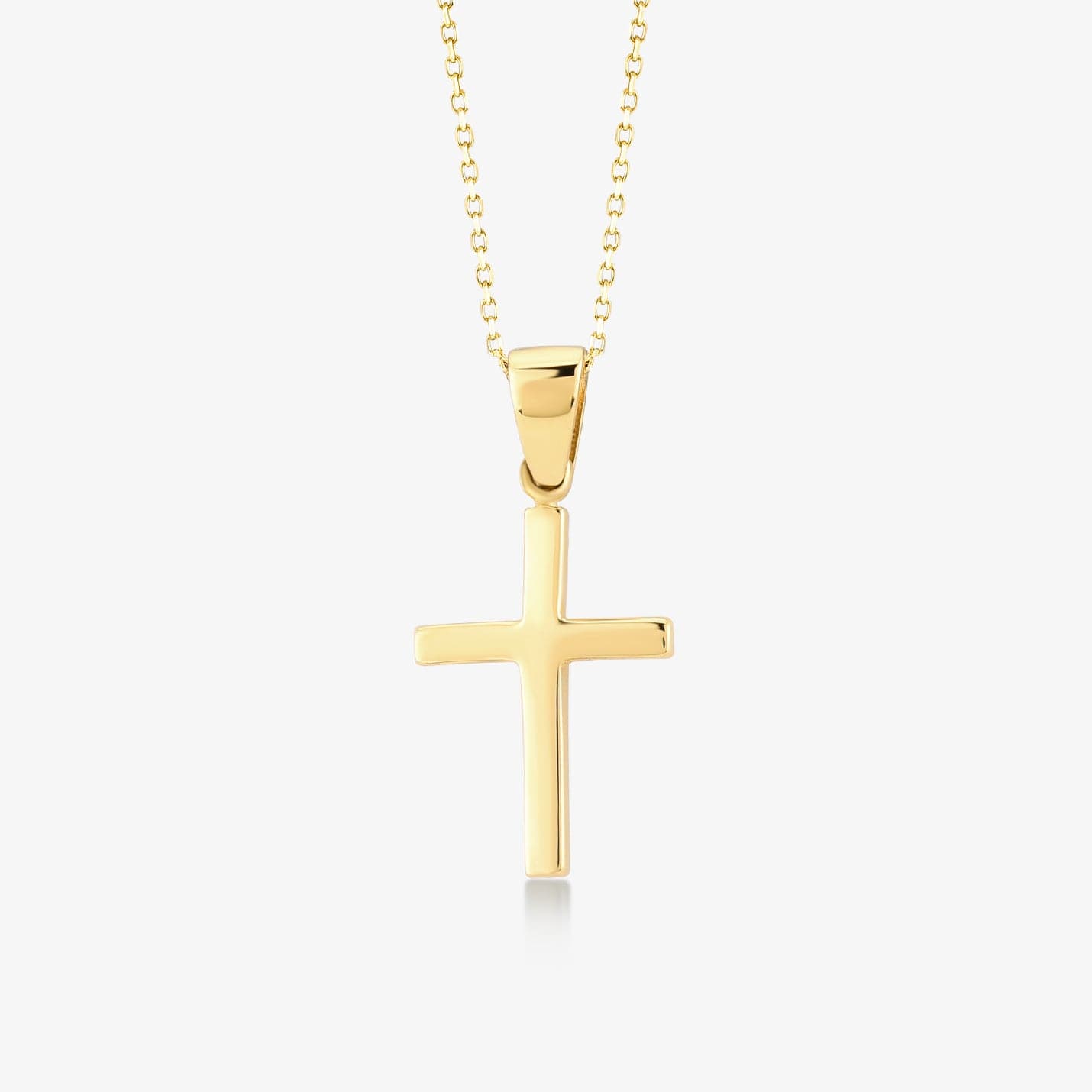 14k Solid Gold Cross Necklace Small Cross Necklaces for Women in