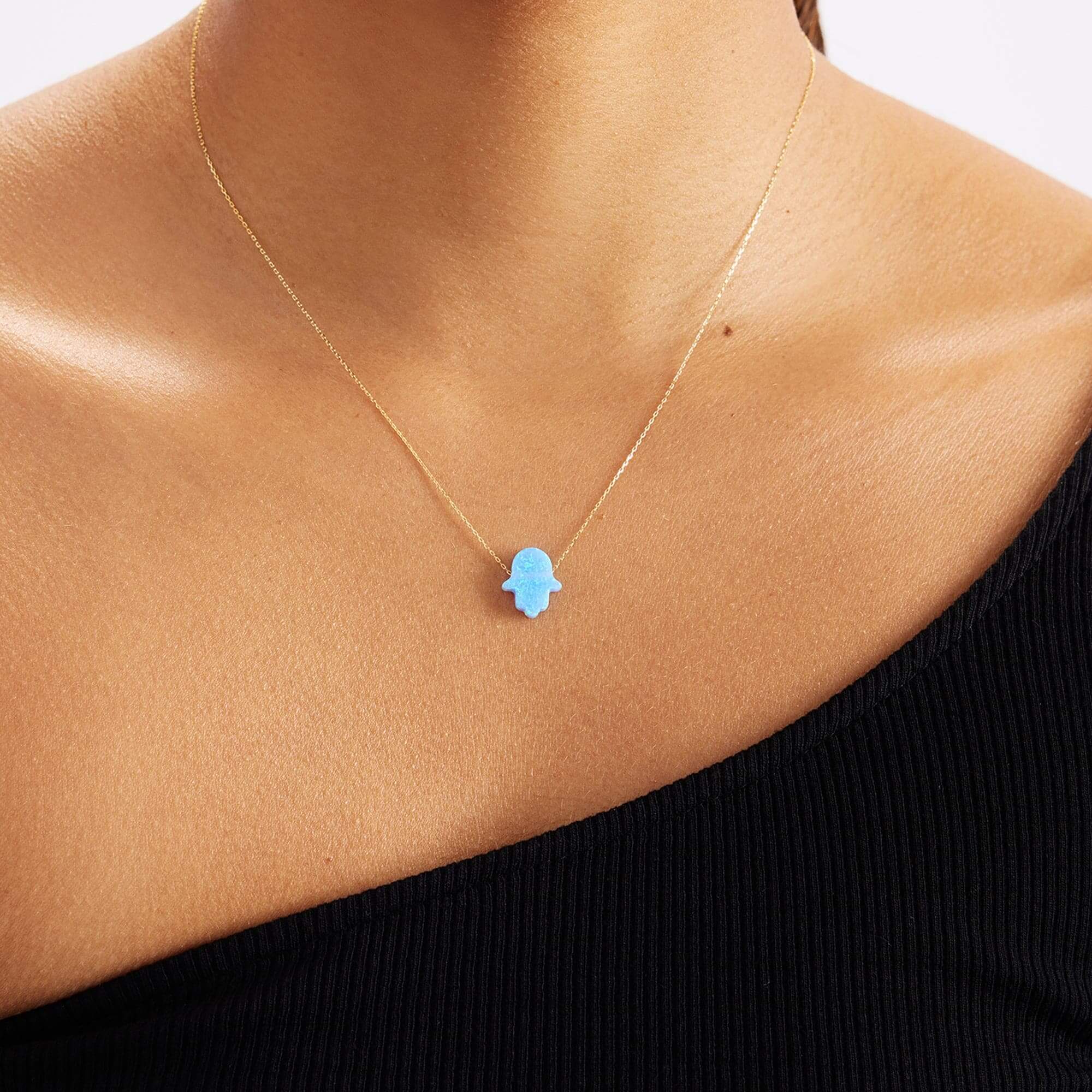 Bling Jewelry Womens Large Yoga Blue CZ Evil Eye Hamsa Hand Pendant Necklace in Sterling Silver Bling Jewelry Womens Large Yoga Blue CZ Evil Eye Hamsa Hand Pendant Necklace in Sterling Silver
