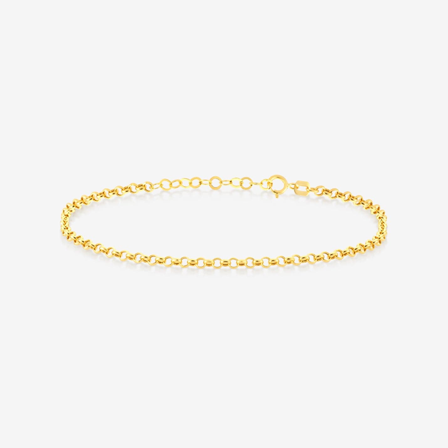 14K Solid Gold Simple Chain Dainty Bracelet - 14K Real Gold Delicate Chain newest Bracelet - 14K Solid Gold Dainty Chain Bracelet - Gift For Her