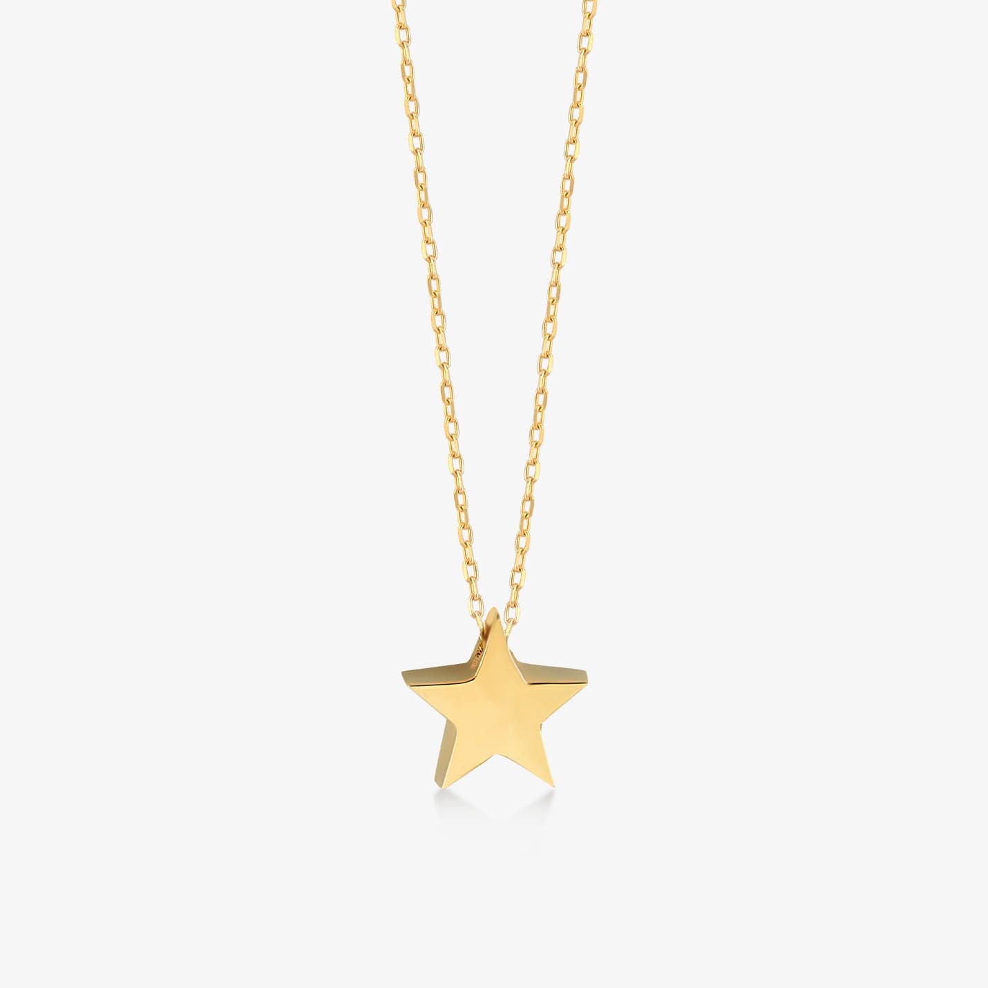 Star 14k store solid gold pendant