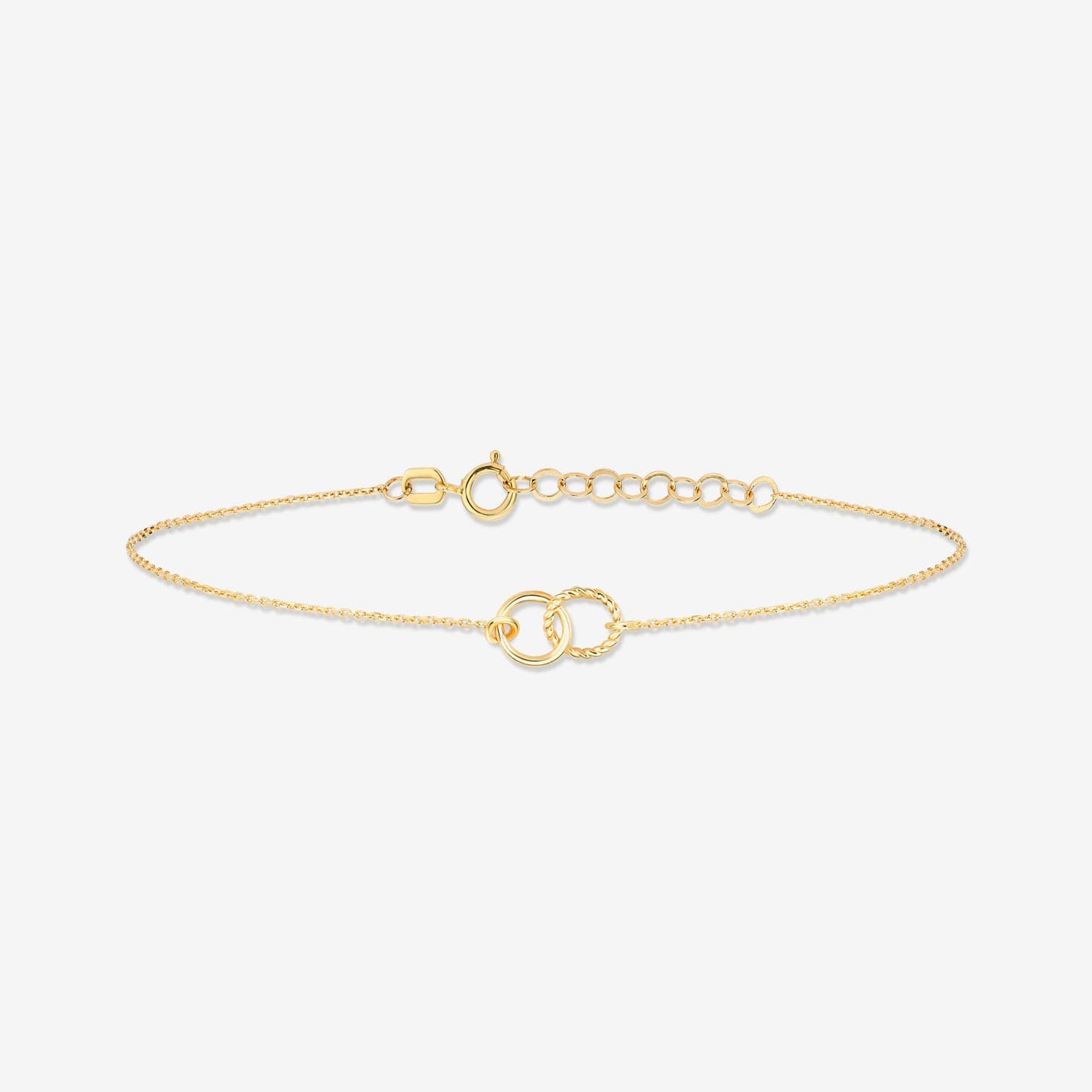 Gelin Interlocking Circle Bracelet in 14K Gold – Gelin Diamond