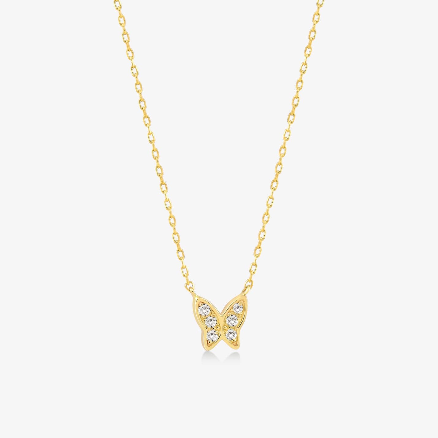 14k 2024 Gold butterfly pendant