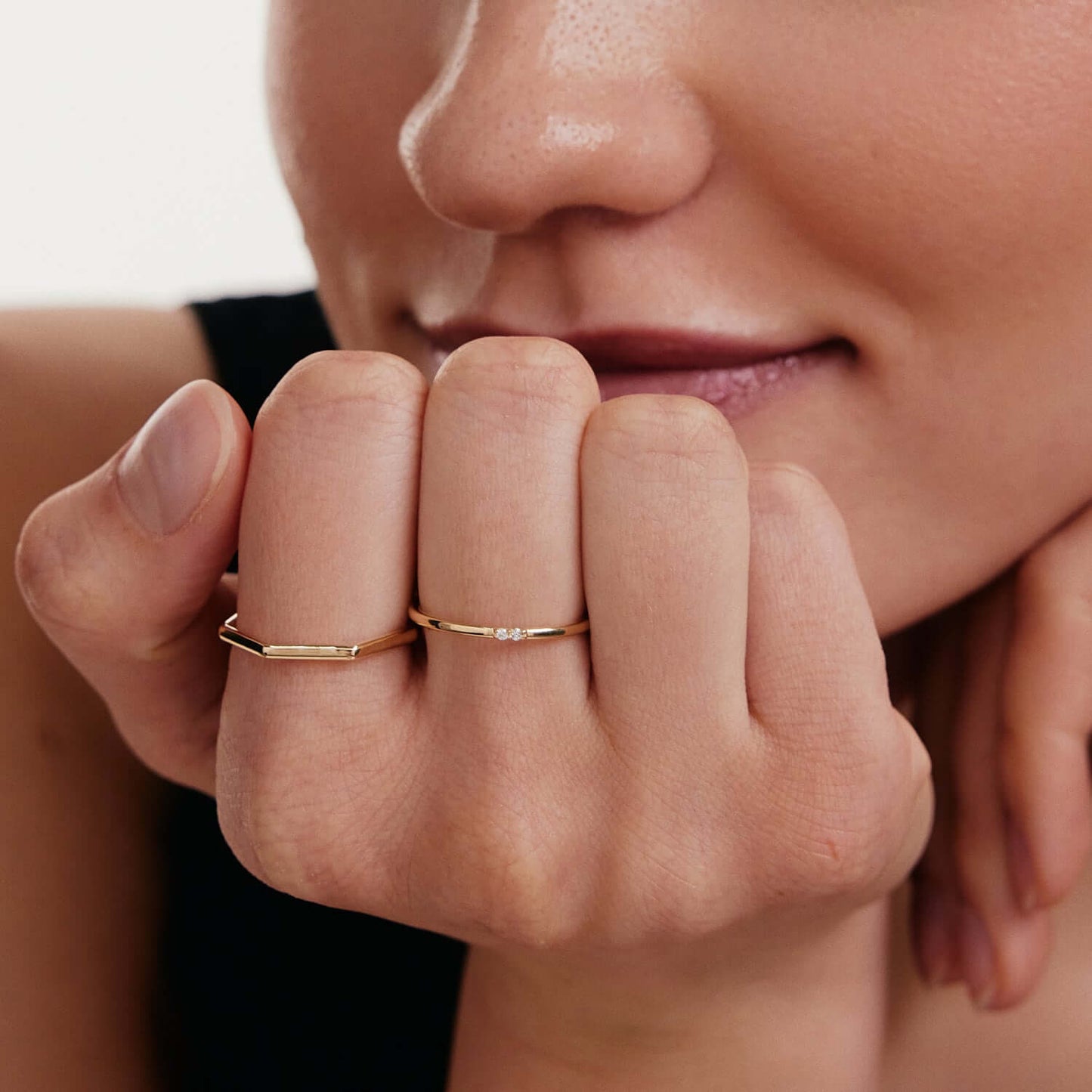 Diamond Minimalist Ring