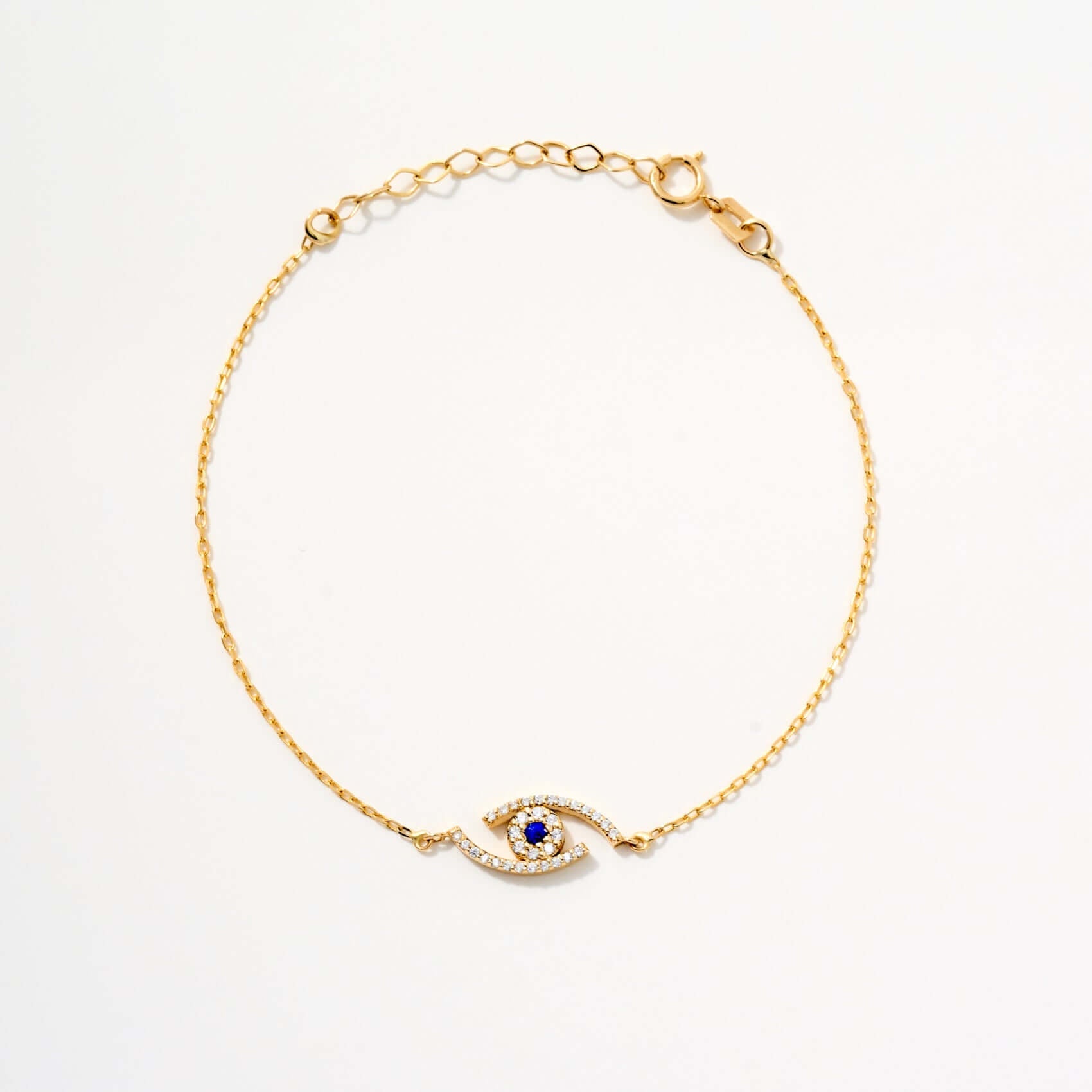 18k Gold Vermeil Green Tsavorite, Sapphire, Zircon Evil Eye Bracelet, Evil Eye Adjustable Bracelet,Gold Plated Whimsical buy Evil Eye Jewelery 4