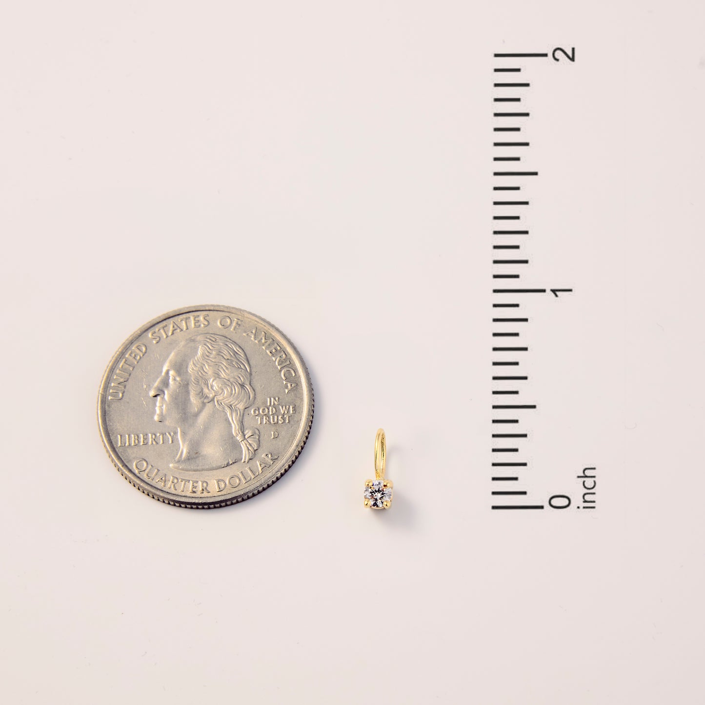 Round 4-Prong Solitaire Diamond Pendant Necklace