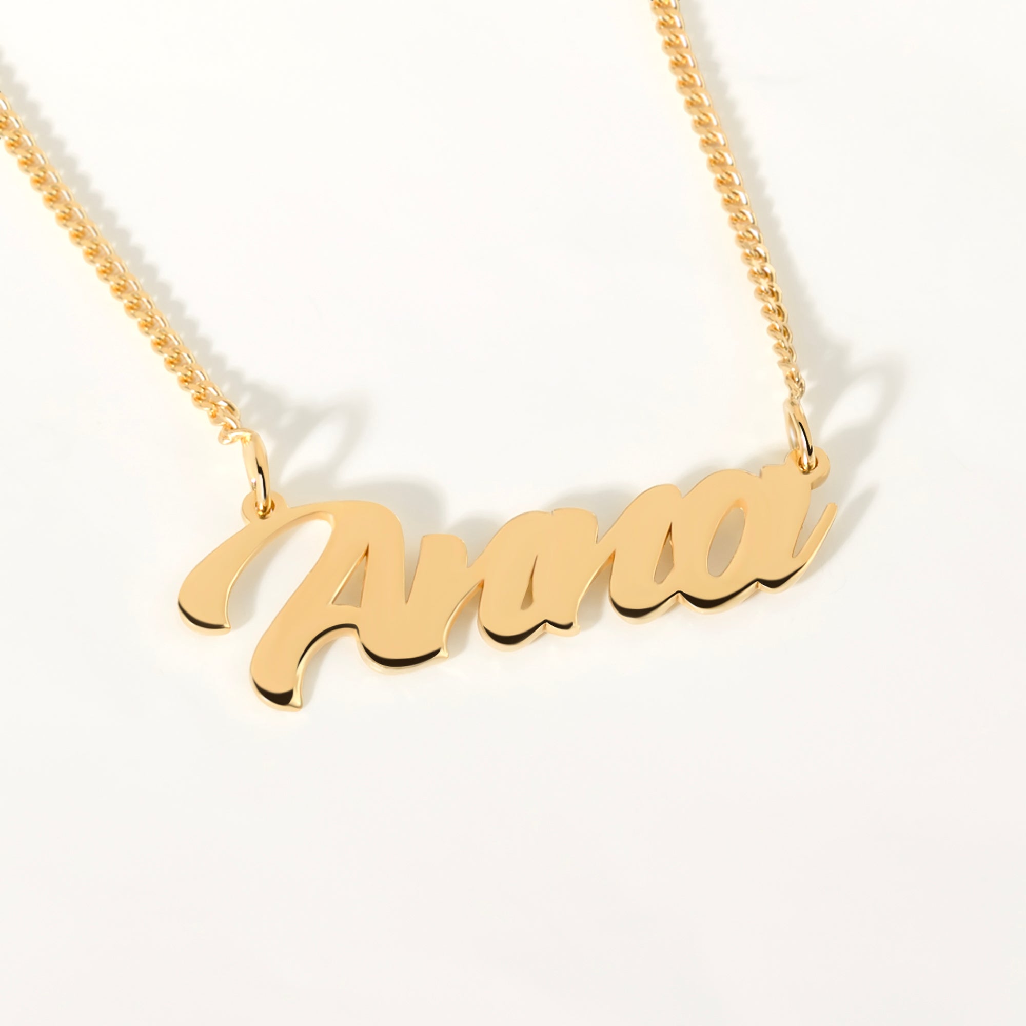 Gelin Cuban Chain Personalized Letter Bracelet in 18K Gold Vermeil