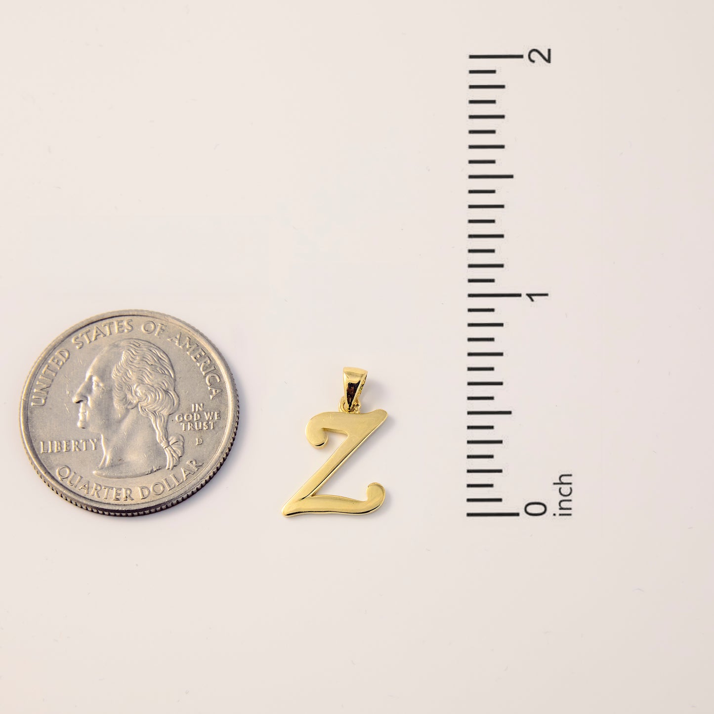 Dainty Script Letter Pendant Necklace