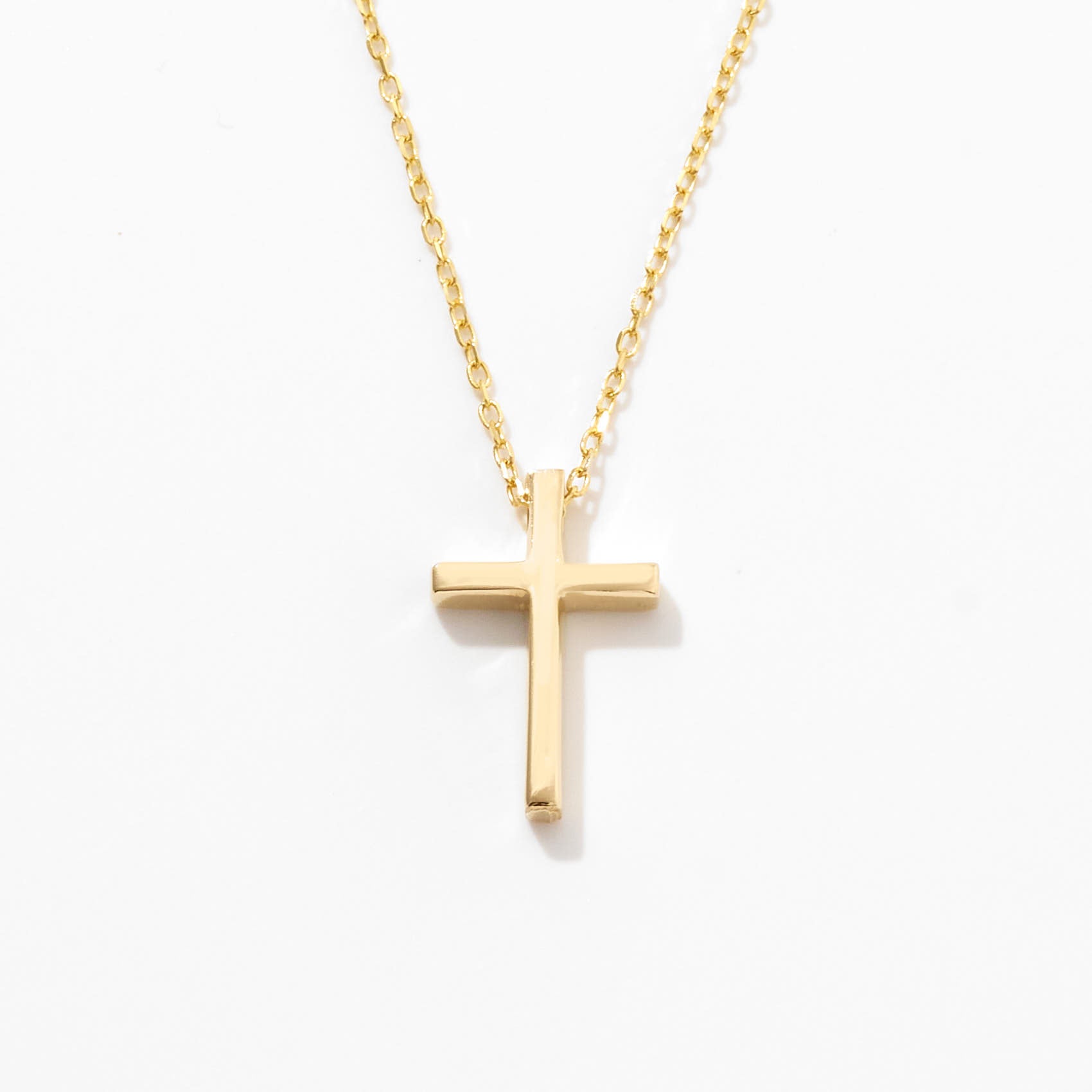 14k gold hot dainty cross pendant