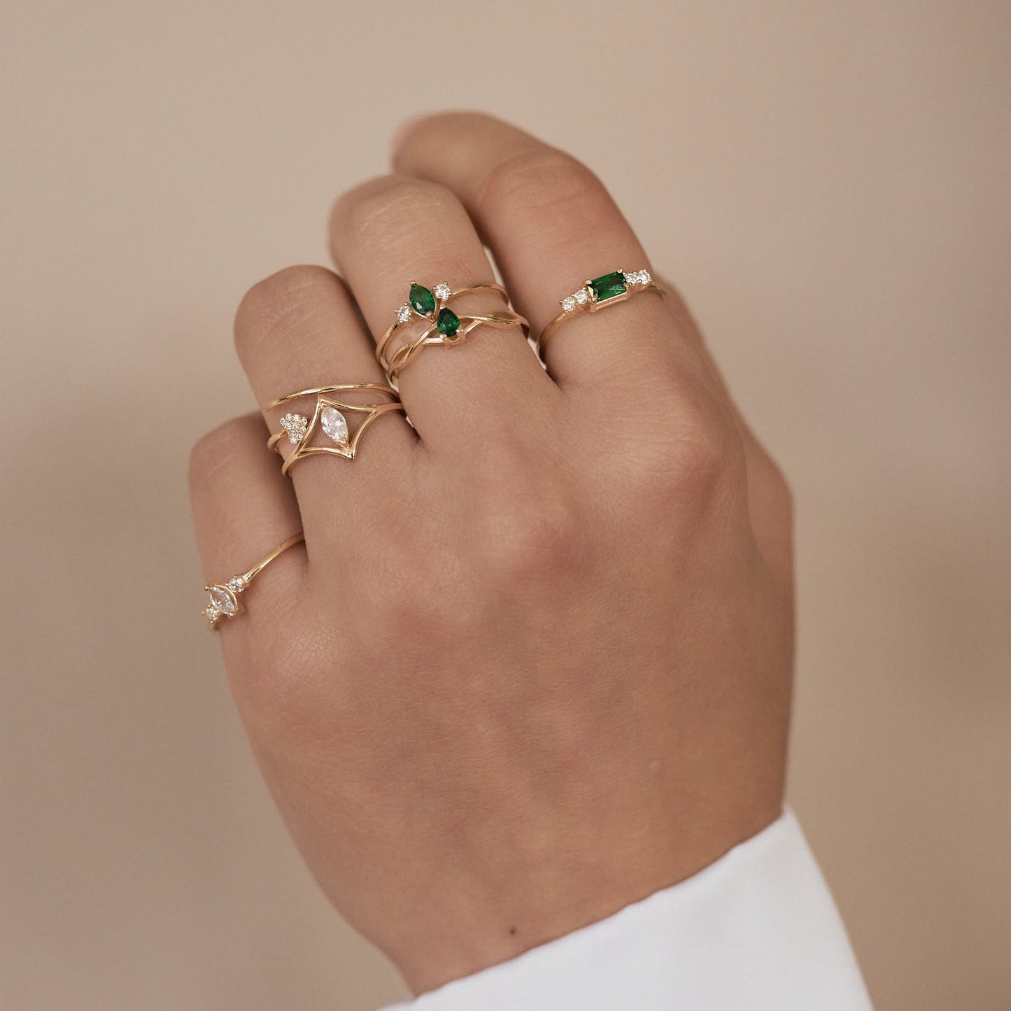 Mini Diamond Heart Ring