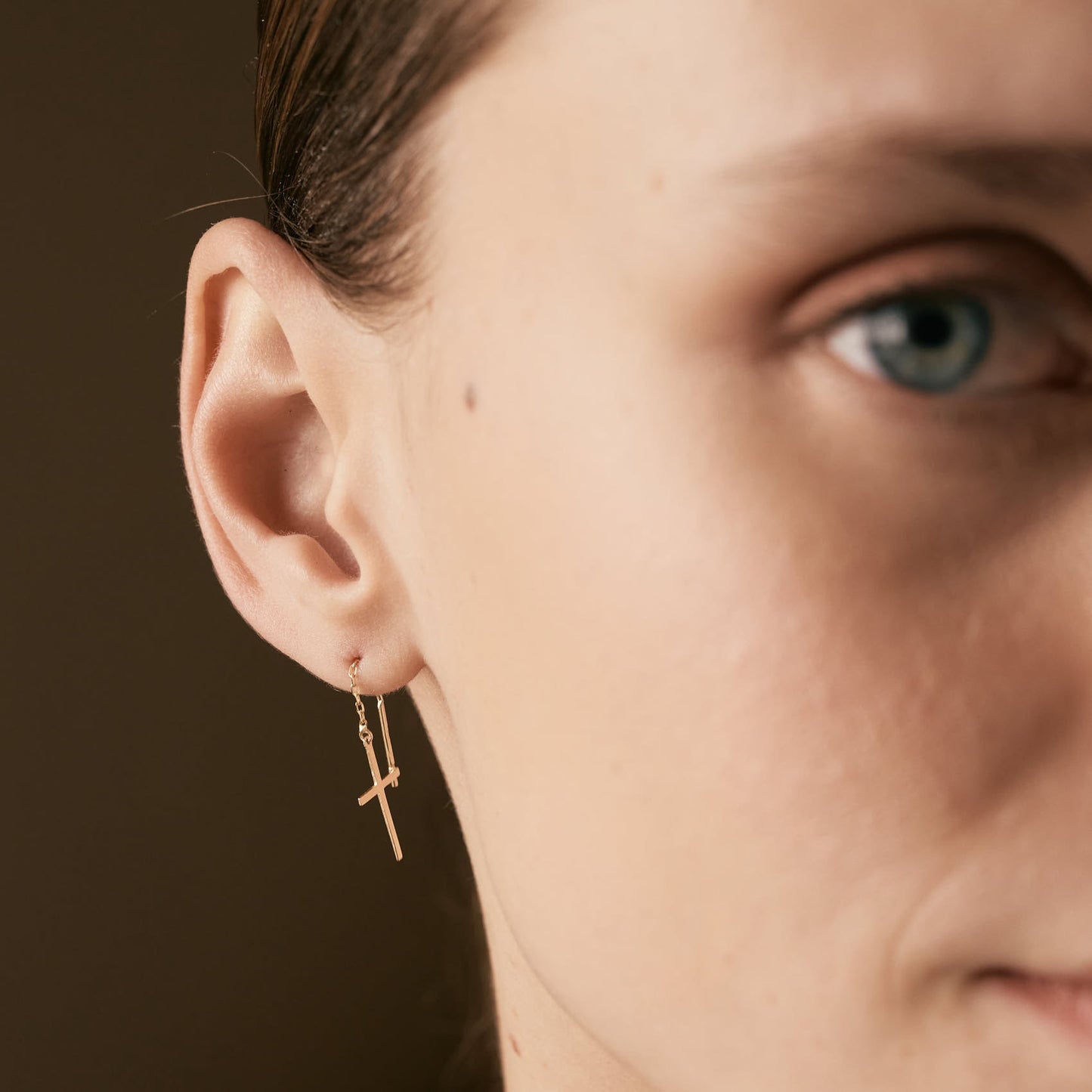 Cross Drop Dangle Earrings