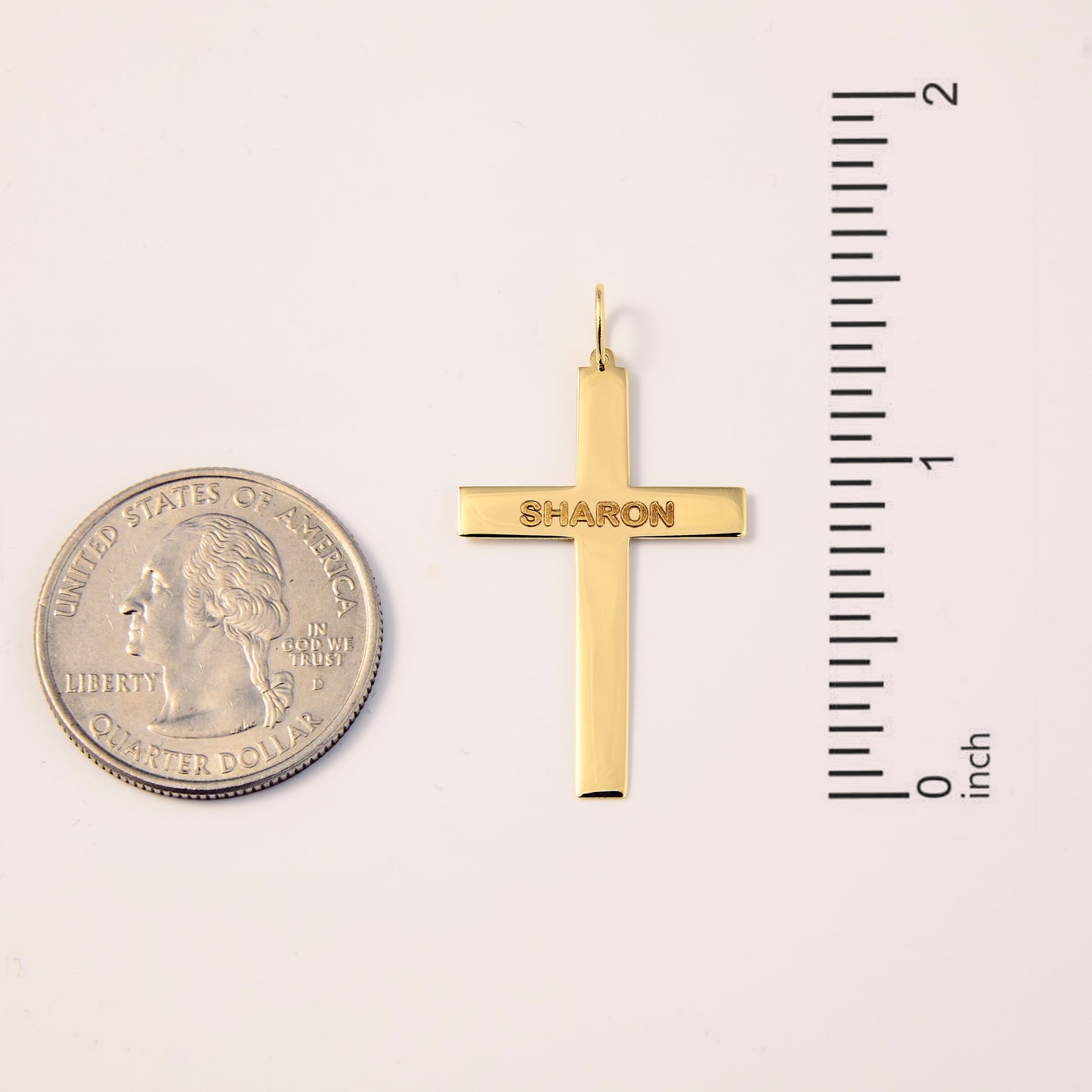 Engravable Cross Charm