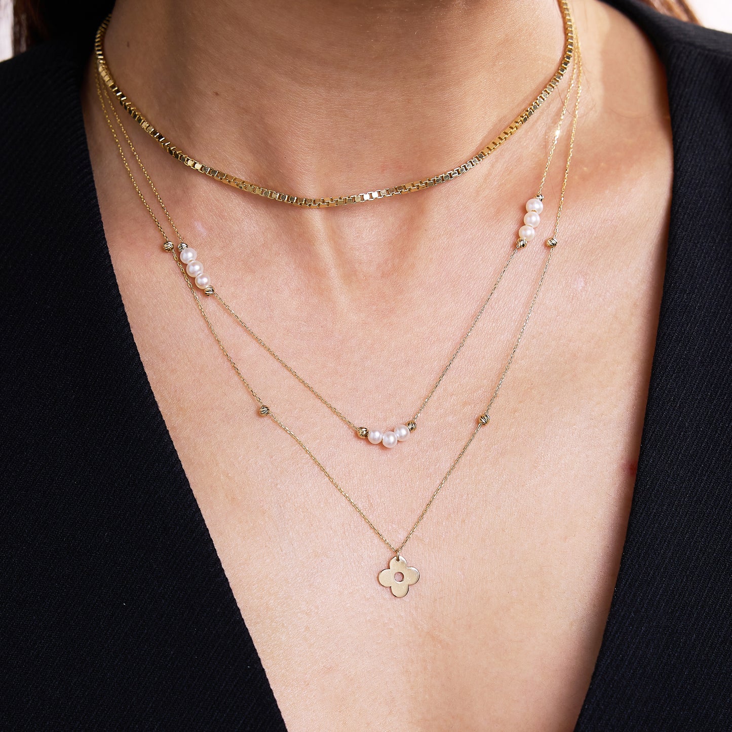 Pearl Station Necklace