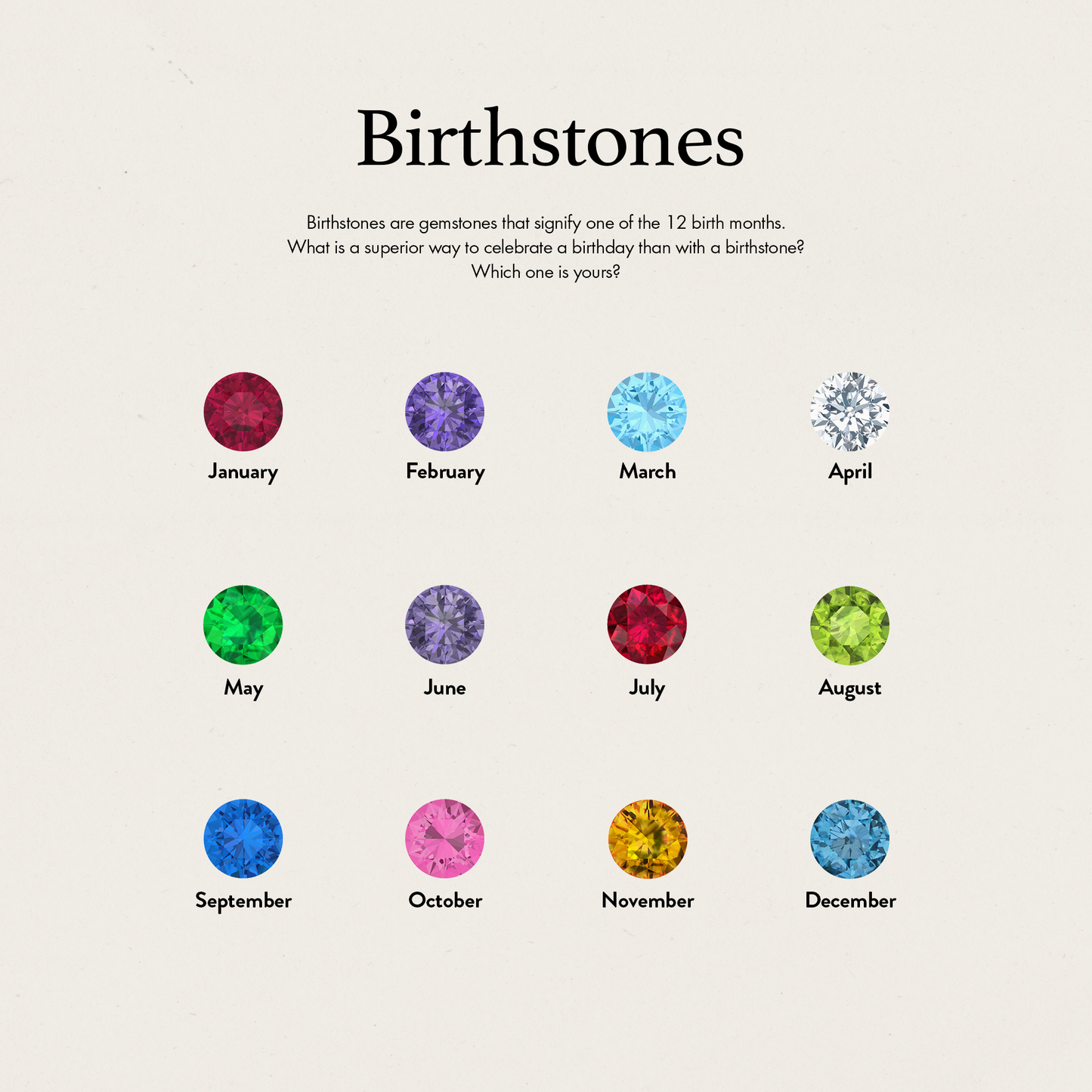 Baguette Birthstone Bracelet