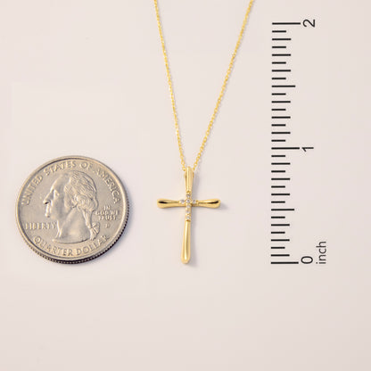 Diamond Bold Cross Necklace