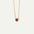 Birthstone Solitaire Floating Necklace