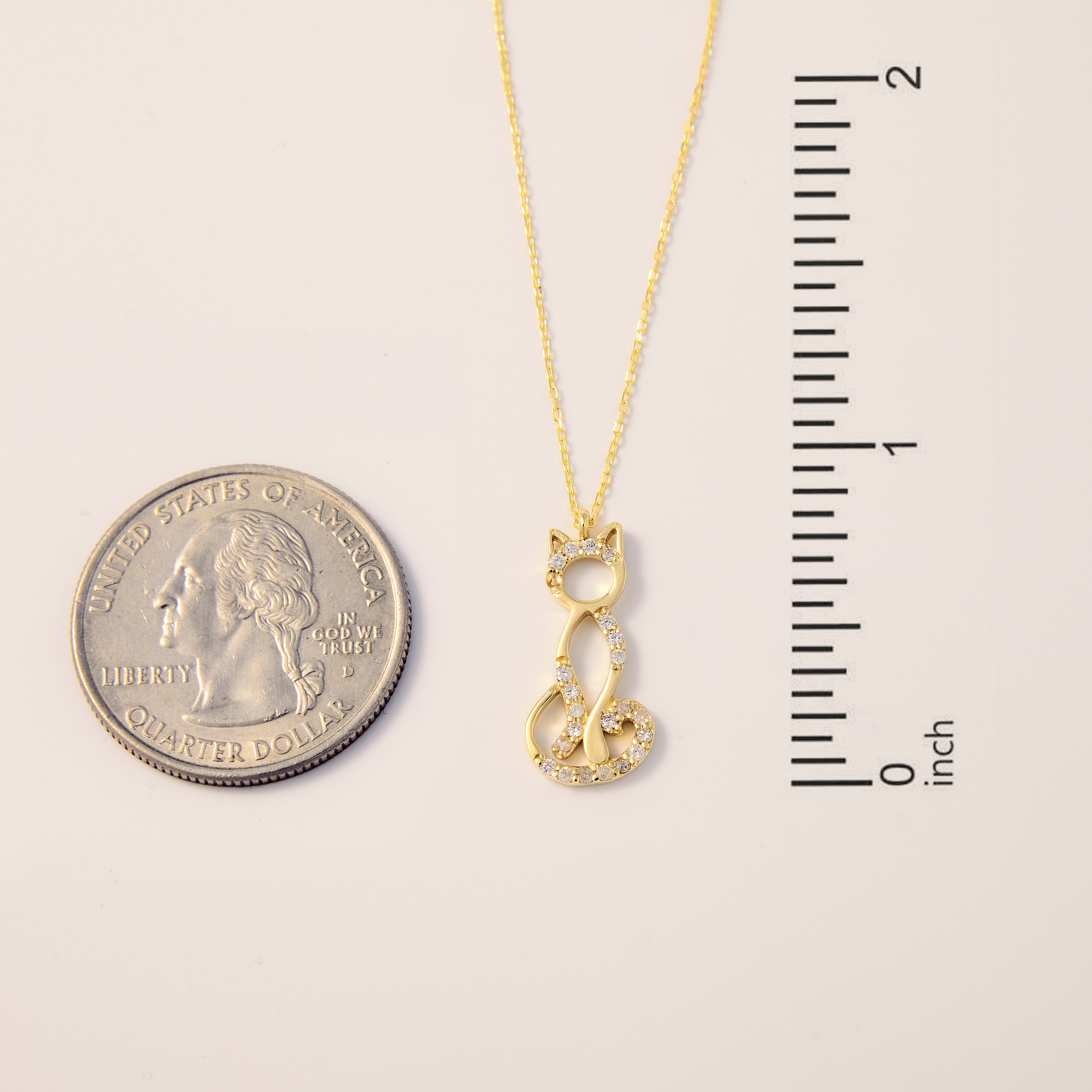 Cat Pendant Necklace