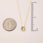 Diamond Intertwined Circle Necklace