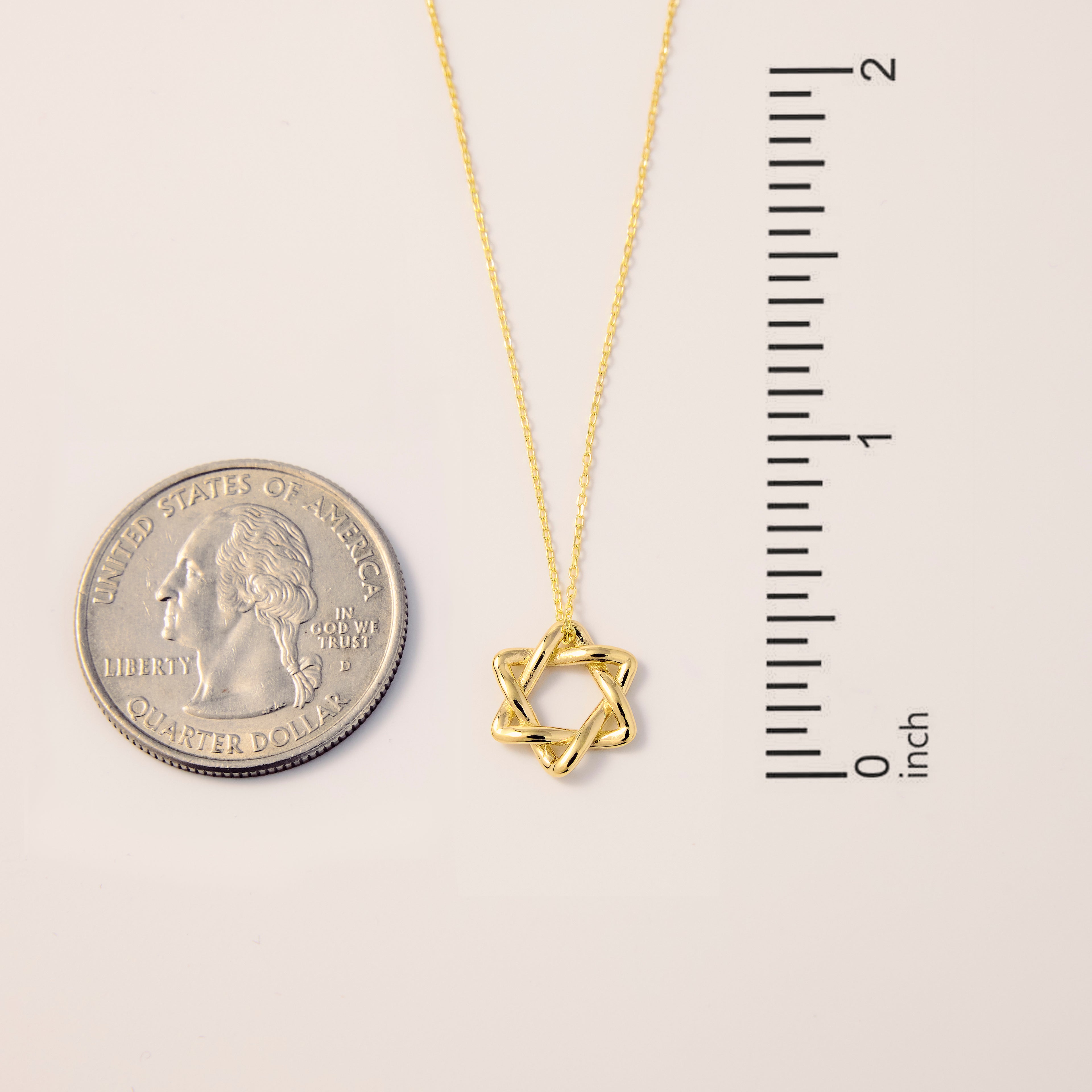 Infinity Star of David Necklace