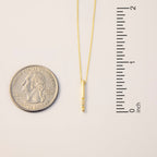 Diamond Vertical Bar Necklace