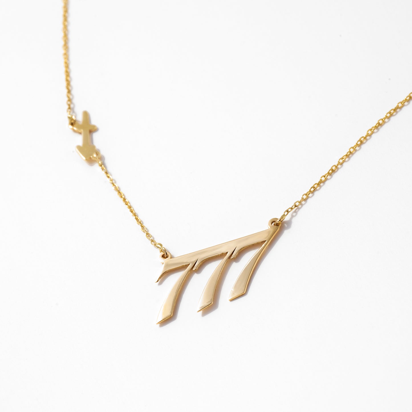 Personalized Number-Year-Date and Zodiac Necklace in 14k Solid Gold