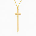 Thin Long Cross Necklace