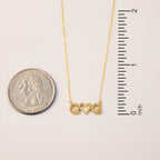 Diamond Couple's Initial Heart Necklace