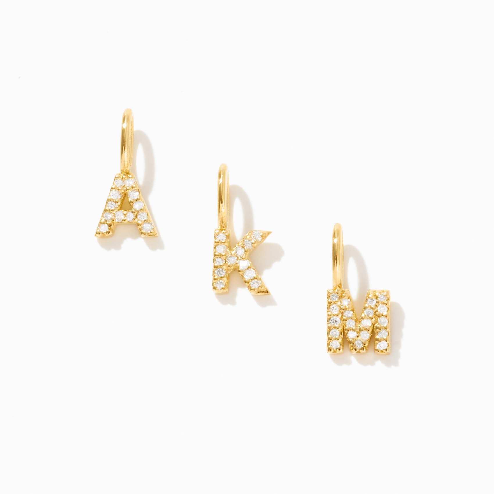 Diamond Letter Charm