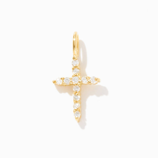 Diamond Cross Charm