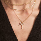 Diamond Cross Charm