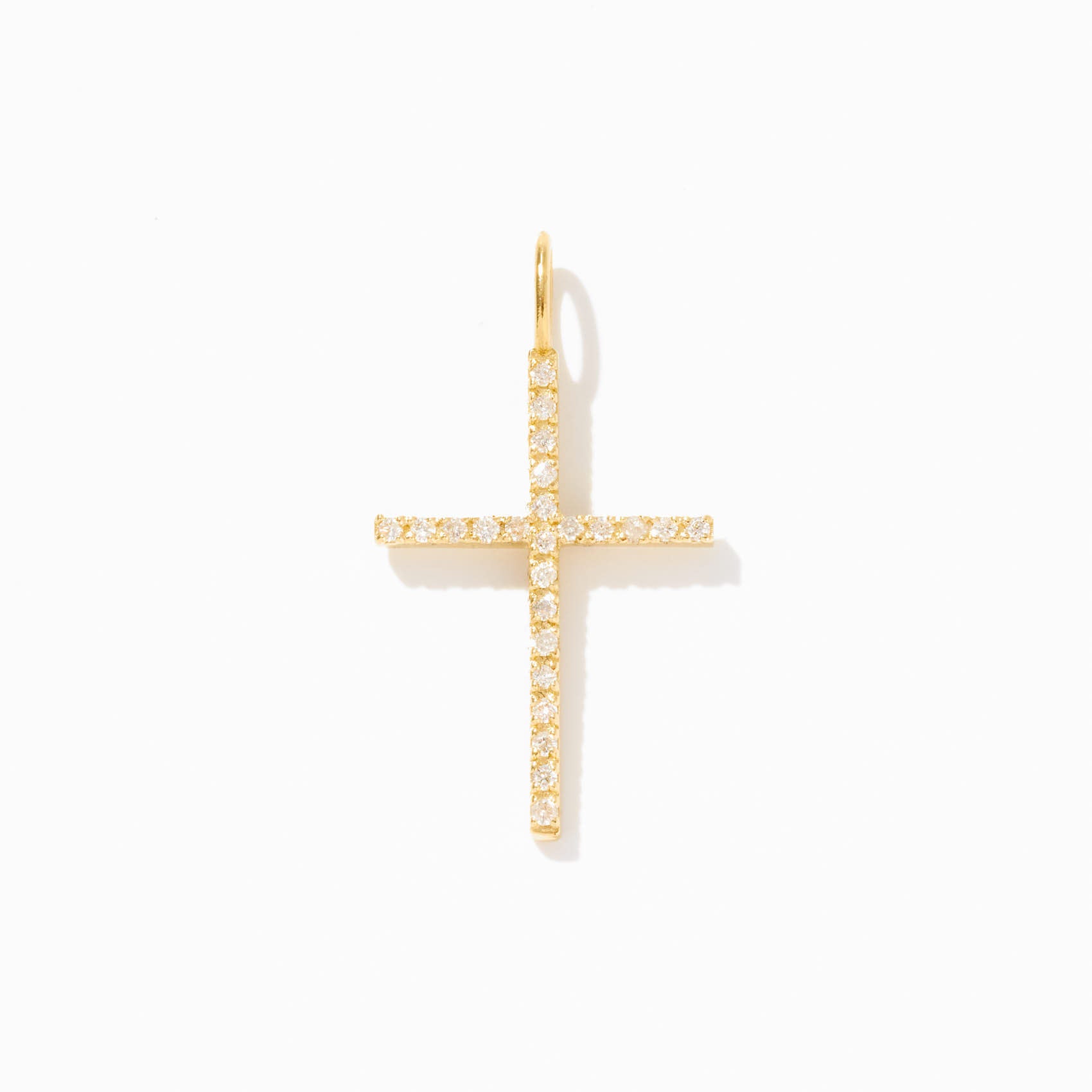Diamond Cross Charm