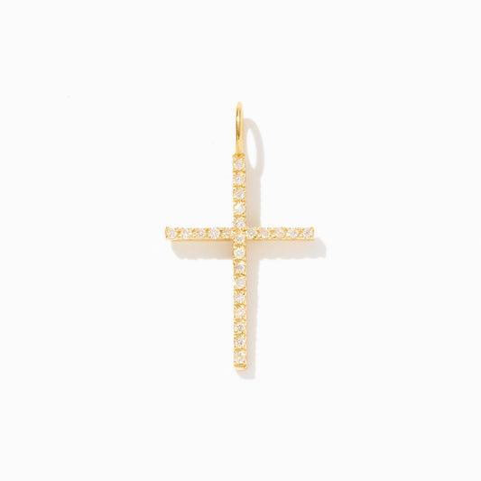 Diamond Cross Charm