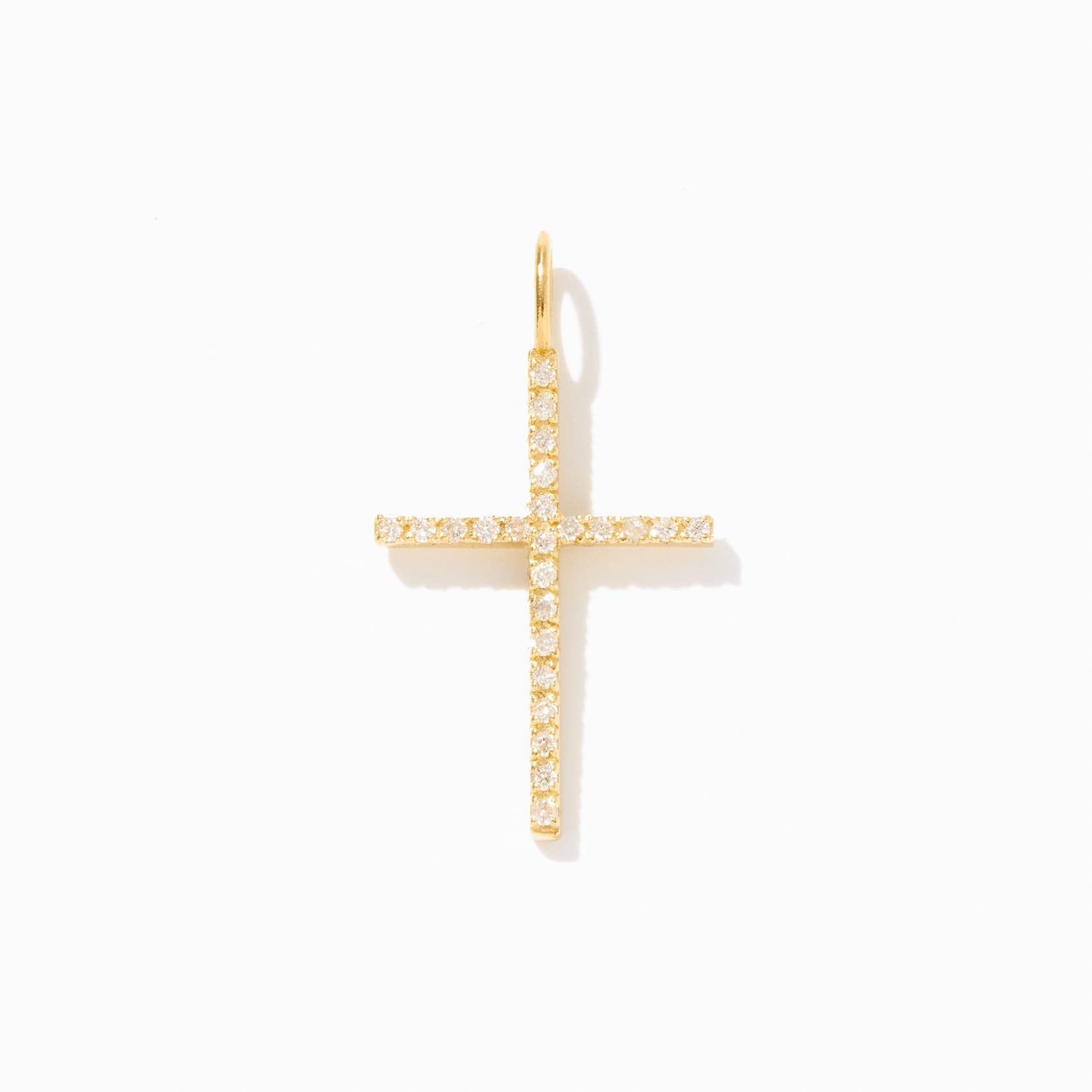 Diamond Cross Charm