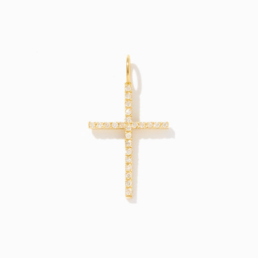 Diamond Cross Charm