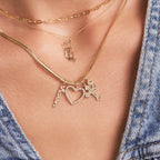 Diamond Lowercase Letter Charm