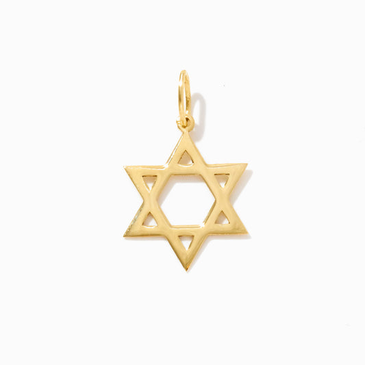 Star of David Charm in 14k Solid Gold