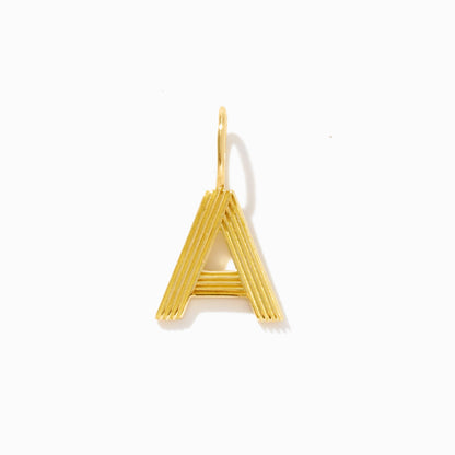 Letter Charm in 14k Solid Gold