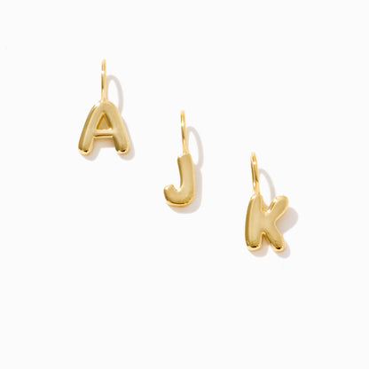 Letter Charm in 14k Solid Gold