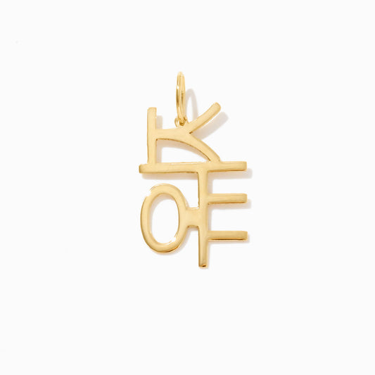 Letter Charm in 14k Solid Gold