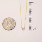 Diamond Bezel Set Necklace