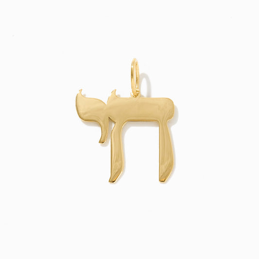 Chai Pendant in 14k Solid Gold