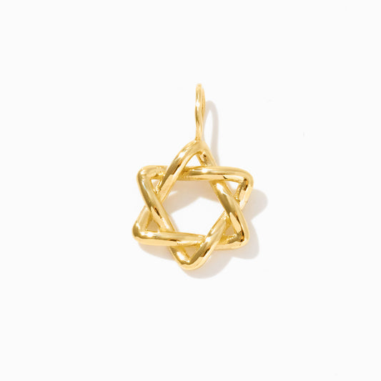 Star of David Charm in 14k Solid Gold