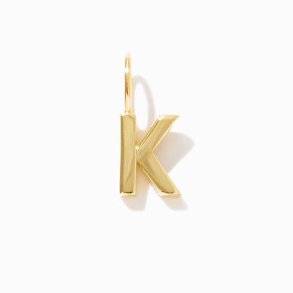 Letter Charm in 14k Solid Gold