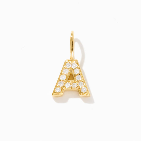 Diamond Letter Charm