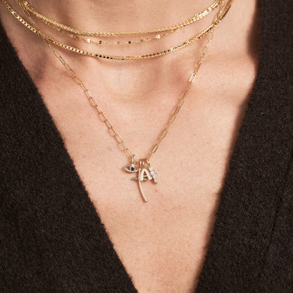 Cross Charm in 14k Solid Gold