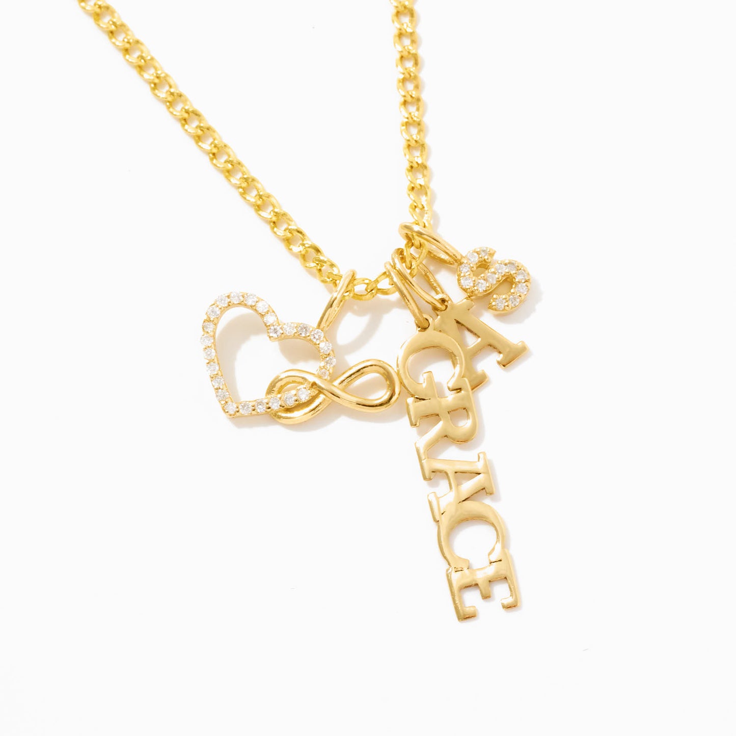 Letter Charm in 14k Solid Gold