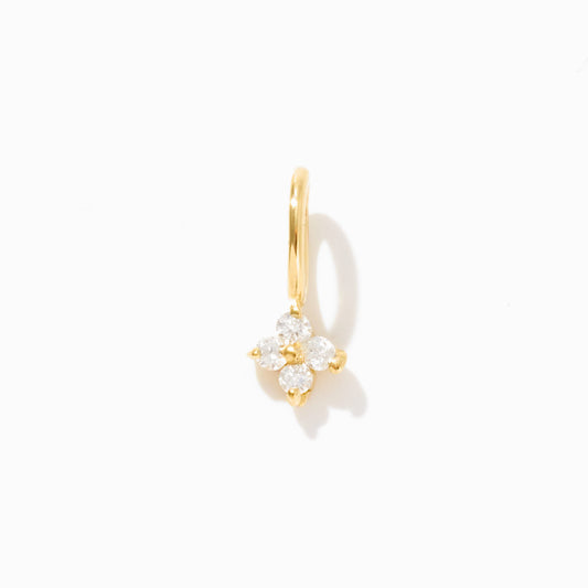 Diamond Cluster Charm in 14k Solid Gold